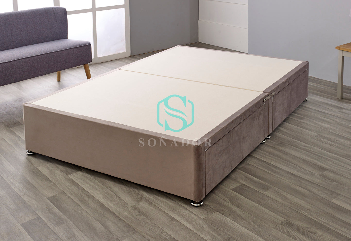 Divan Base 2 Drawers Same Side