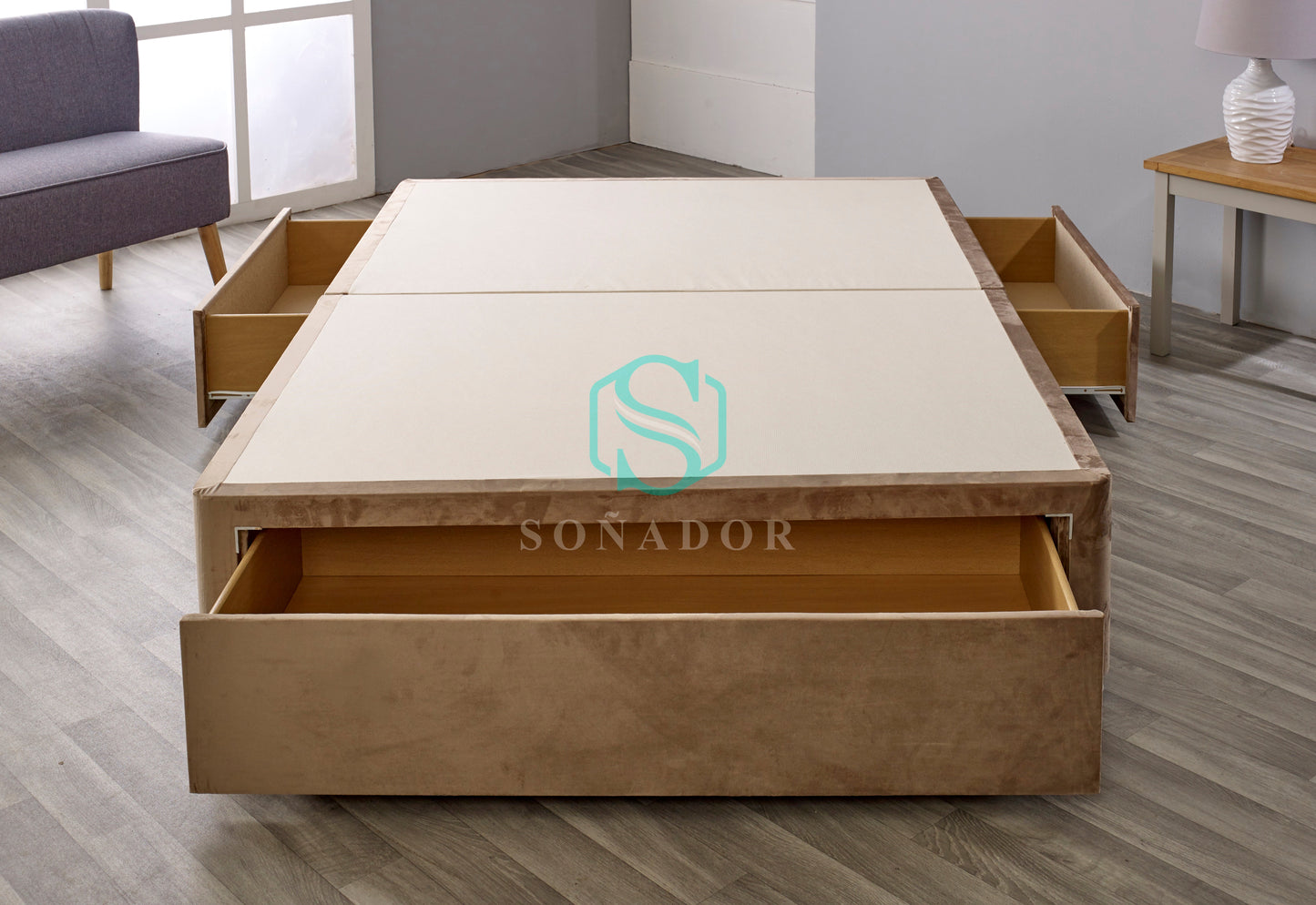 2 Drawers & Jumbo Divan Base by Sonador